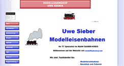 Desktop Screenshot of modellbahnshop.net